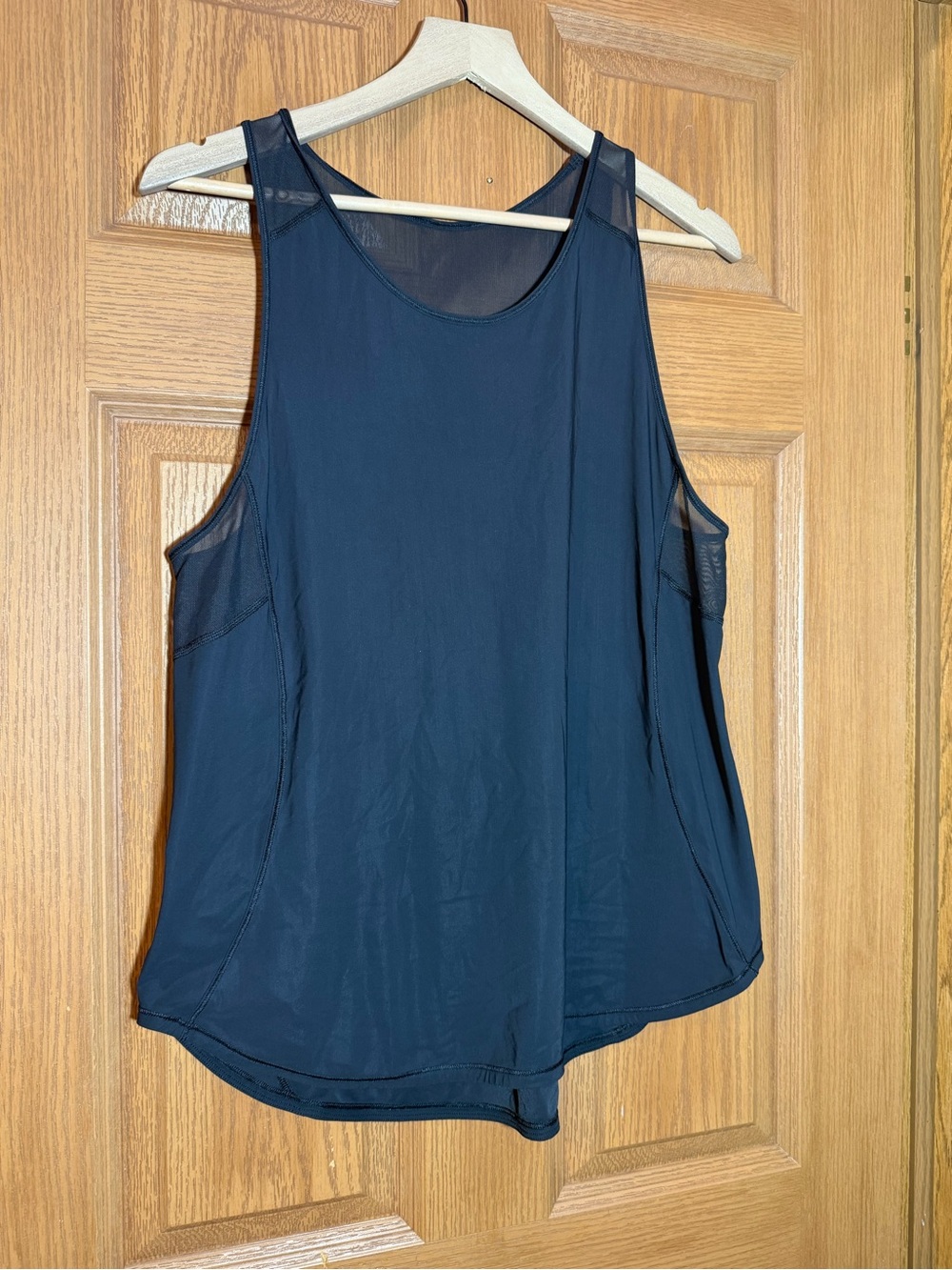 lululemon athletica Navy Mesh-Trim Tank Top